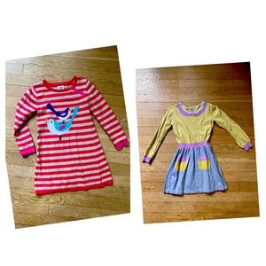 2 “mini boden” sweater dresses - size 5 - adorable!